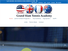 Tablet Screenshot of grandslamtennisacademy.com